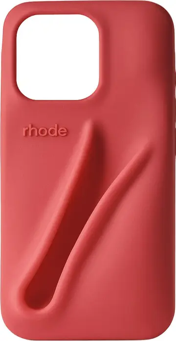 Husa Rhode Lip Case pentru iPhone 16 Pro, din Silicon Lichid Mat cu Slot Integrat pentru Balsam de Buze și Captusala Interioara din Microfibra