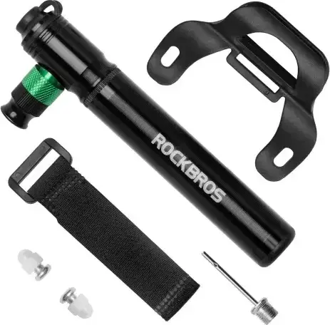 Pompa pentru bicicleta din aluminiu ROCKBROS, 110 PSI - 42320001001 - Piese/Accesorii > Pompe