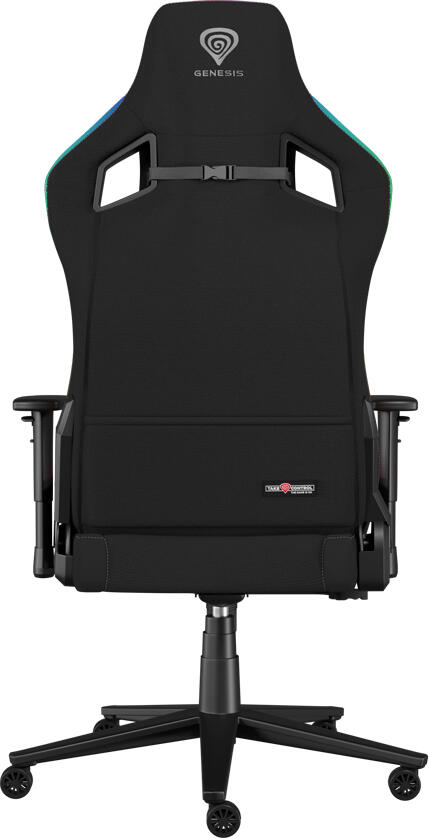 Genesis Trit 660 RGB Gaming Chair, Breathable Textile, Back Pocket, 2D Adjustable Armrests, 160 Degree Recline, Class 4 Gas Lift, 150kg Max Load, RGB Lighting