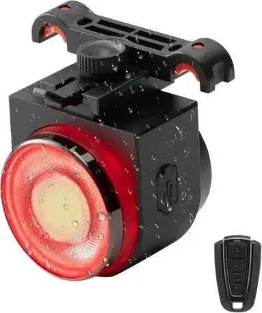 Lanterna spate pentru bicicleta ROCKBROS A8Pro, cu claxon - 340014001 - Piese/Accesorii > Lumini