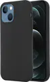 Чехол WOO из жидкого силикона для iPhone 13, премиальный защитный кейс с мягким покрытием, противоскользящим захватом и защитой камеры, черный