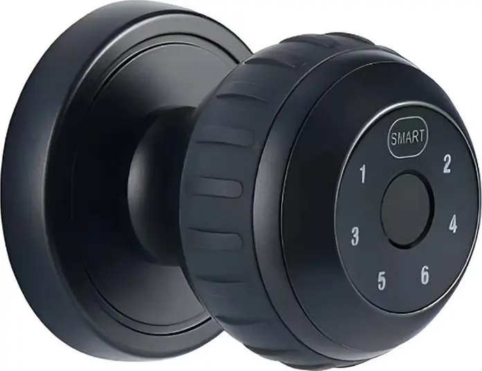 DMLink G530 Smart Lock, Semiconductor Fingerprint, Password, Tuya App, Bluetooth, Aluminum Alloy, for 35-50mm Door Thickness, Black