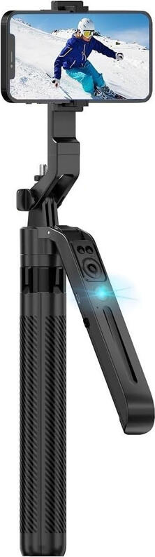 NO Brand Tripod Auto Face Tracking AI 360 Removable Design With Remote Controller Selfie C12, 1,8m, Black