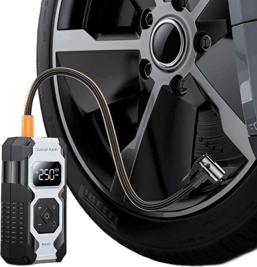 Pompa Portabila de Aer Yesido VC12 pentru Anvelope, Baterie Reincarcabila 7800mAh, Presiune Maxima 150 PSI, 5 Moduri Inteligente, Ecran Digital si LED