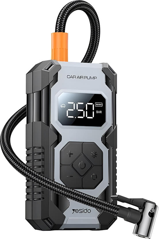 Yesido Air Pump Multifunction 22 cylinders, 2 mins from 2.0 to 2.5 Bar VC12, Black