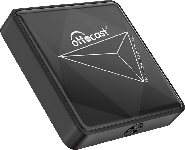 Ottocast A2Air Pro Wireless Android Auto Adapter, Dual-Core ARM Cortex-A7 1.2GHz, 5GHz WiFi, Bluetooth 5.0, Plug-and-Play USB Type-C, Black