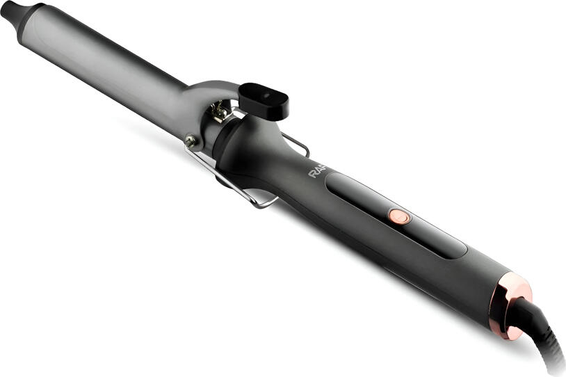 Raf R.441 Hair Curler, 55W, 40mm Ceramic Coated Aluminum Barrel, 180°C Max Temp, 30s Preheating, 360° Swivel Cord, Overheating Protection, Black