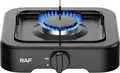 Plita portabila pe gaz RAF R.8032B, 1 arzator, otel inoxidabil, design compact, 260x50x260mm, eficienta energetica si controlul flacarei, neagra