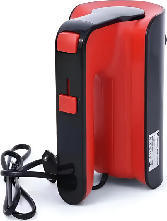 Raf R.6653R Hand Mixer 800W, 5 Speed Settings, 22000 rpm, ABS Plastic, with Accessories, Red/Black