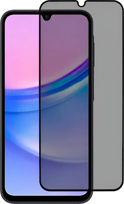 WOO Tempered Glass Privacy 5D Screen Protector for Samsung Galaxy A17, Full Coverage Anti-Spy Scratch Resistant Guard with Oleophobic Coating