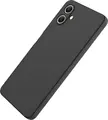 WOO Protective Back Cover Case for Samsung Galaxy A07, Liquid Silicone and TPU Material, Slim Fit Shockproof Shell, Black
