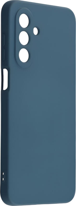 Husa WOO pentru Samsung Galaxy A17, Cover Protectiv Albastru din Silicon Lichid Shockproof si TPU Soft, Design Slim Anti-alunecare cu Captusala Microfibra
