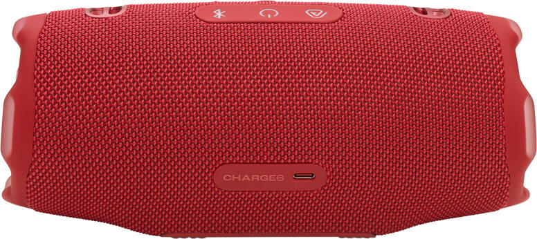 JBL Charge 6 Portable Bluetooth Speaker, Red, IP68 Waterproof and Dustproof, 45W Total RMS Power, 28h Playtime, AI Sound Boost, Auracast, Powerbank