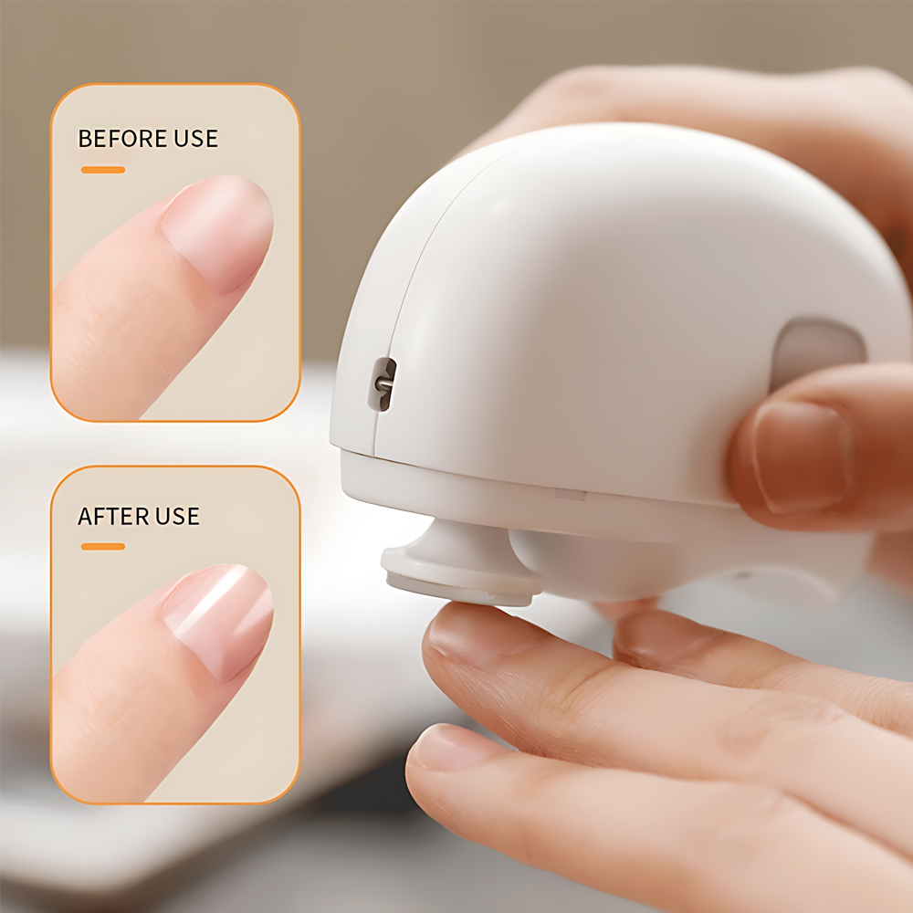 Electric Nail Clipper CH705 with 360 Rotating Polishing System, Nano Glass File, Child Lock, Night Light and USB-C Charging, 500mAh Battery