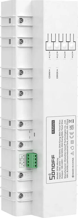 Sonoff Wi-Fi Smart Stackable Power Meter 4 Relay (SPM-4Relay)