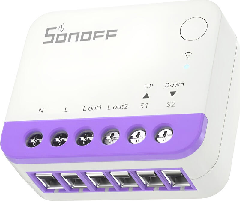 Sonoff MINI-RBS Smart Roller Shutter Switch, Matter Compatible, Wi-Fi & Bluetooth, 100-240V AC, 240W Max Load, Energy Monitoring, Apple Home, Google Home