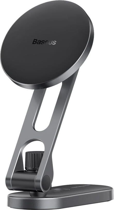 Baseus Car Mount Magnetic Phone Holder T-Space Series Folding Metal, Frost Silver