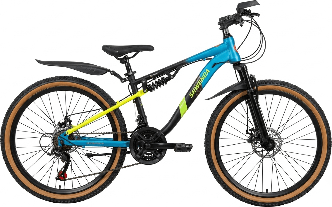 SHWENDA Doubla Suspensie 24 albatsru/ galben - Biciclete > Roti 24 - 9/12 ani