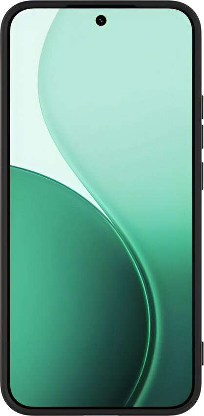 Husa Protectie WOO pentru Oppo Reno 14F si Reno 14FS, Cover din Silicon Lichid Negru Shock-resistant si TPU Soft cu Captusi Microfibra si Protectie Camera