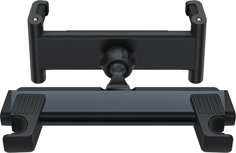 Baseus Joy Ride Pro Backseat Car Mount, 360 Degree Rotation, Foldable Headrest Holder for Tablets and Smartphones 4.7-12.3 inch, Black PC Material