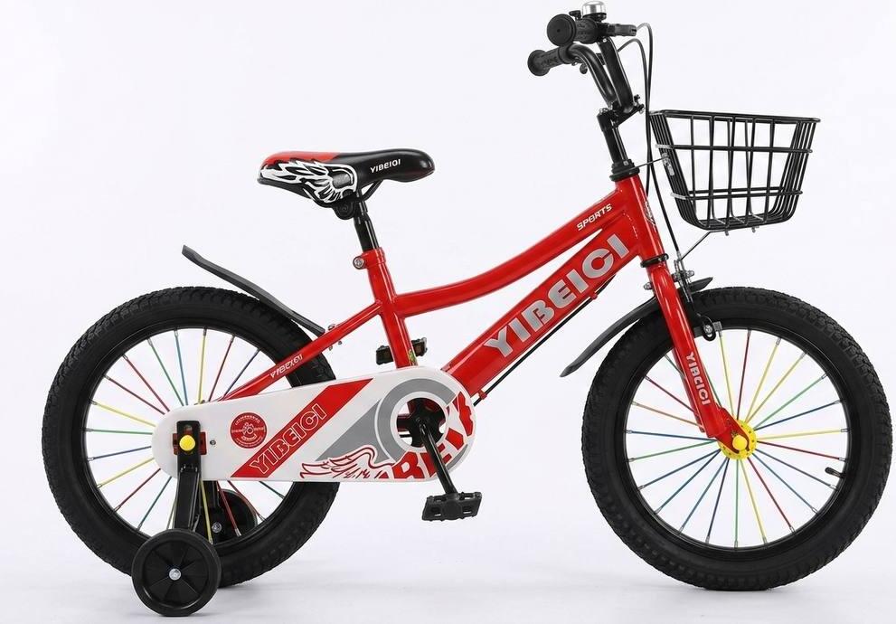 YIBEIQI 16, rosu - Biciclete > Roti 16 - 4/6 ani
