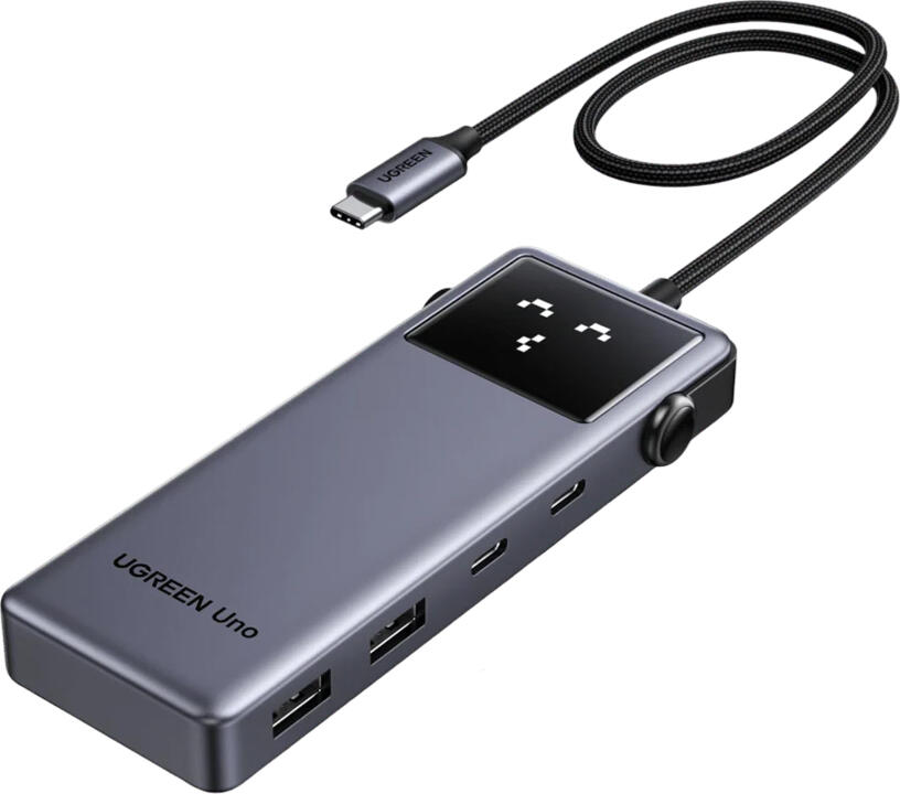 UGREEN HUB 6in1 USB-C To 4K@60Hz HDMI+2*USB-A 3.2+2*Type-C+1*Type-C 10 Gbps Series Uno | CM888, Grey