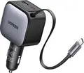 Incarcator Auto UGREEN EC603 90W cu Cablu USB-C Retractabil 0.7m, Porturi USB-C si USB-A, Incarcare Rapida PD 3.0 QC 3.0 pentru Laptopuri, Tablete, Telefoane