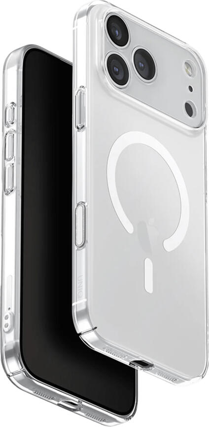 Husa Uniq Airsuit pentru iPhone 17 Pro Max, Covor Hibrid din Policarbonat Ultra-Subtire 1.3mm, Compatibila MagSafe MagClick, Transparenta Anti-Ingalbenire