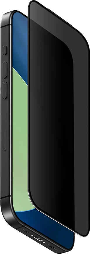 Uniq Optix Covex Privacy Tempered Glass Screen Protector for iPhone 17 (2025), 6.3 inch, 9H Hardness, Full Edge-to-Edge Coverage, Scratch and Impact Resistant