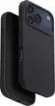 Uniq Hybrid Magclick Lino Case for Apple iPhone 17 Pro 6.3 inch, Charcoal Grey, MagSafe Compatible Liquid Silicone Dual-Layer Cover, 2.5m Drop Protection