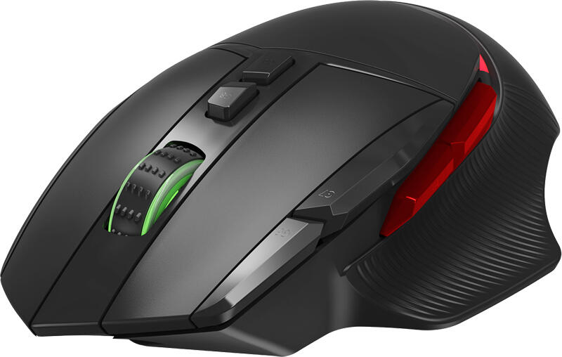 Xtrike Me GM-415 Wired Gaming Mouse, Optical Sensor 800-8000 DPI, 9 Programmable Buttons, RGB Lighting, Braided Cable, Black
