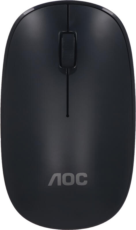 AOC MS200B-LA Wireless Office Mouse, 2.4 GHz Optical Sensor, 1200 DPI Adjustable, 3 Buttons, ABS Plastic, Black