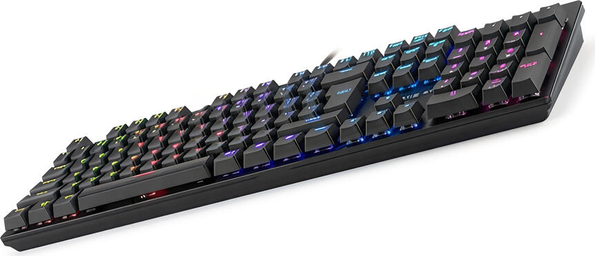 Tastatura Gaming Mecanica Xtrike Me GK-803, 104 Taste, Retroiluminare Rainbow, Anti-Ghosting 26 Taste, Taste Multimedia, USB 2.0, Negru