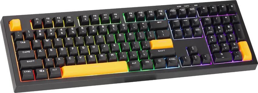 Xtrike Me KB-512 Wired RGB Membrane Gaming Keyboard, 108 Keys, USB 2.0, Media Volume Control, English Layout, Black