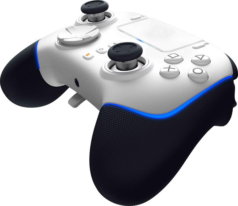 Controller Wireless Razer Wolverine V2 Pro pentru PS5 si PC, Butoane Mecha-Tactile, HyperTrigger, 6 Butoane Programabile, Iluminare Chroma RGB, Alb