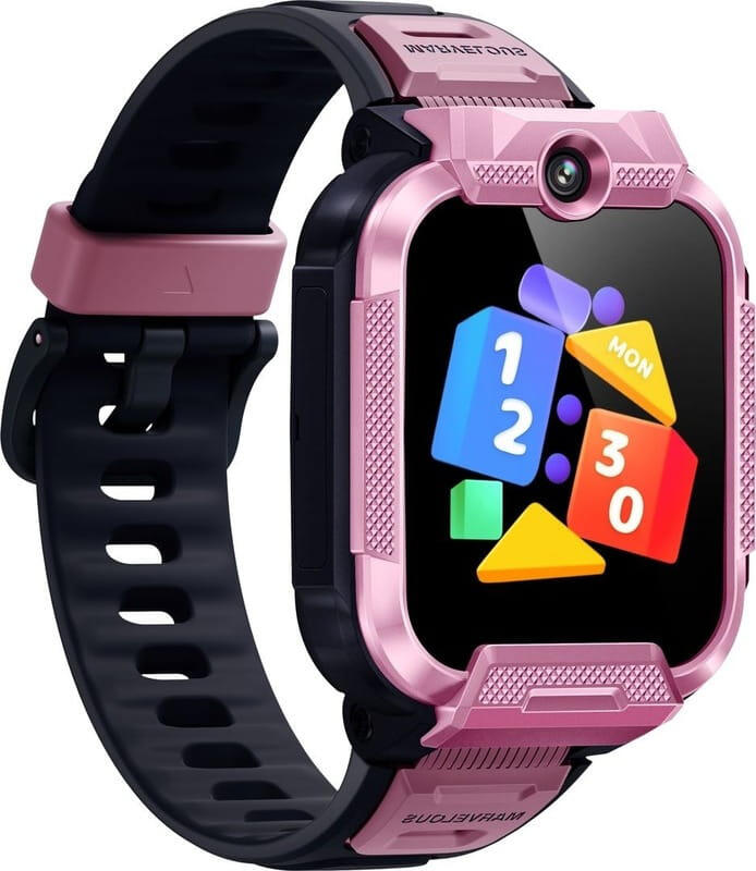 Детские смарт-часы Mibro Kids Watch Phone Z5 XPSWZ002 4G LTE, Розовый, TFT-дисплей 1.69 дюйма, две камеры 2МП, GPS GLONASS Beidou, G-сенсор, фото-навигация, аккумулятор 900мАч, 2ATM, 59г