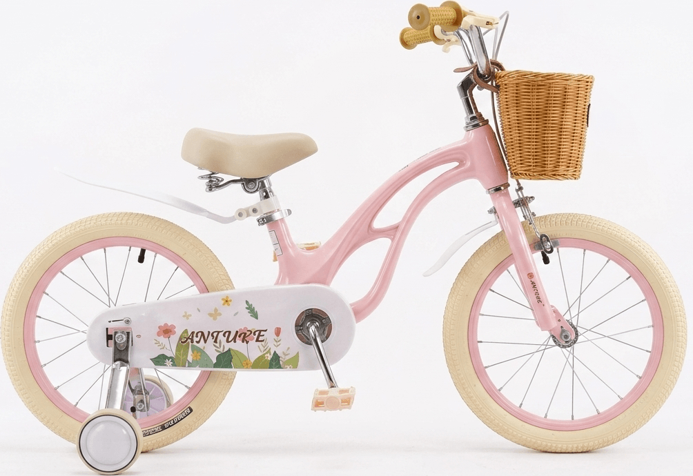 Antule 18 alb - roz - Biciclete > Roti 18 - 5/7 ani