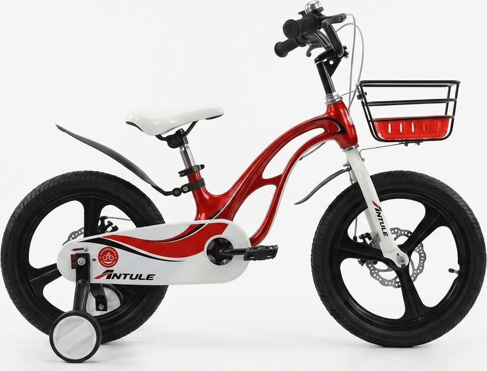 Antule 14 negru - rosu - Biciclete > Roti 14 - 3/5 ani