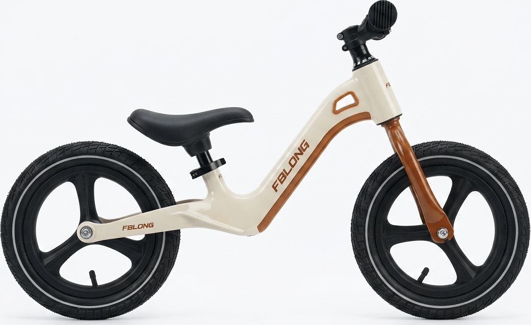 FBLONG Bicicletă fără pedale - crem - Biciclete > Roti12 - 2/4 ani