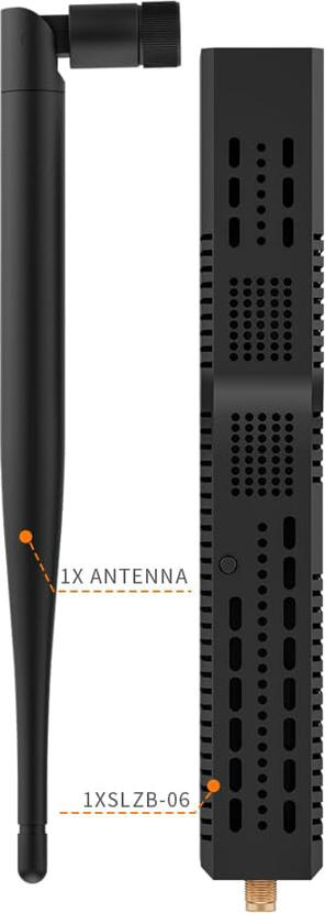 Smlight SLZB-06p7 Coordonator/Router Zigbee 3.0, TI CC2652P7, ESP32, PoE, Ethernet, Wi-Fi, USB-C, Antenă Externă 5dB, pentru Zigbee2MQTT, ZHA, Home Assistant
