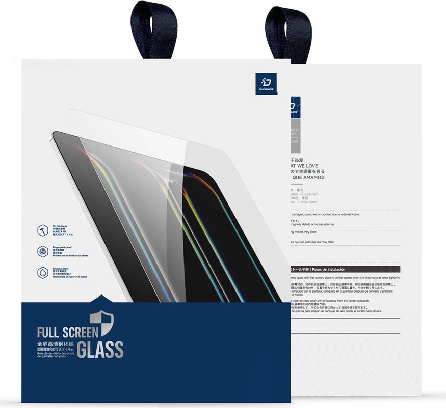 DUX DUCIS Tempered Glass Screen Protector for Samsung Tab S10 FE Plus 13.1 inch, 2.5D Rounded Edges, Oleophobic Scratch-Resistant Clear Film DXDS2.5DGLS10FEPLSCL
