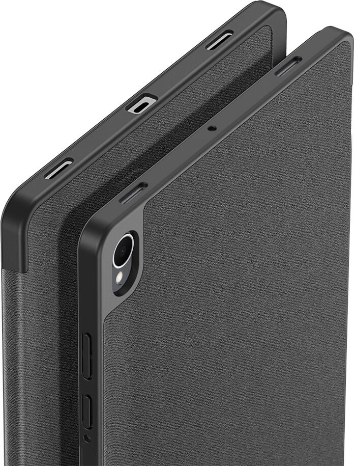 Dux Ducis Domo Case for Samsung Galaxy Tab S11 WiFi SM-X730N 5G SM-X736B, PU Leather & Honeycomb TPU Cover, Auto Wake/Sleep, Tri-fold Stand, Black