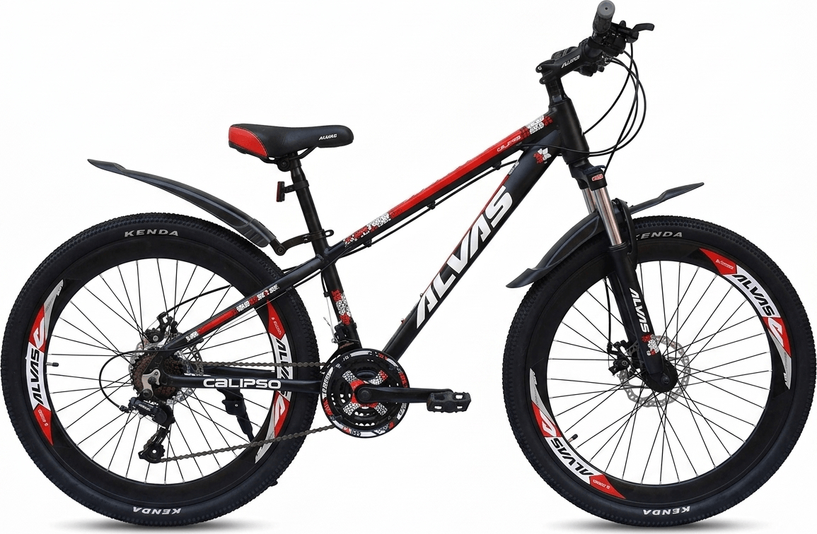 Alvas Calypso 26 negru/rosu - Biciclete > Roti la 26