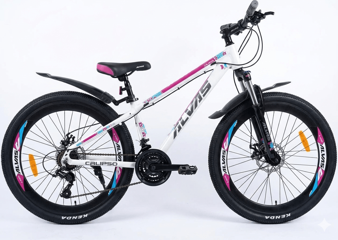 Alvas Calypso 26 alb/roz - Biciclete > Roti la 26
