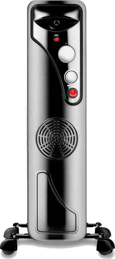 Raf R.1129B Oil Radiator 2900W, 11 Sections, Integrated Turbo Fan for Fast Heating, Floor Standing Heater for Home and Office, Black