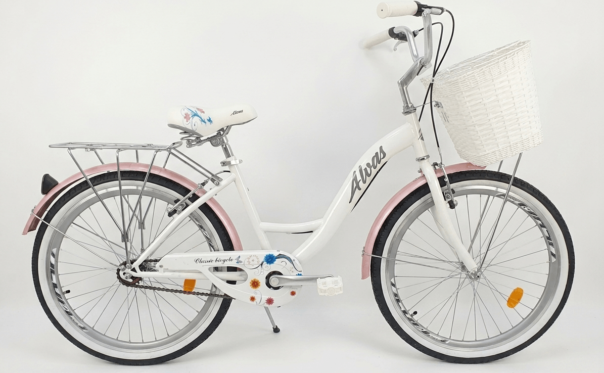 Alvas Lady 26 alb/roz - Biciclete > Roti la 26