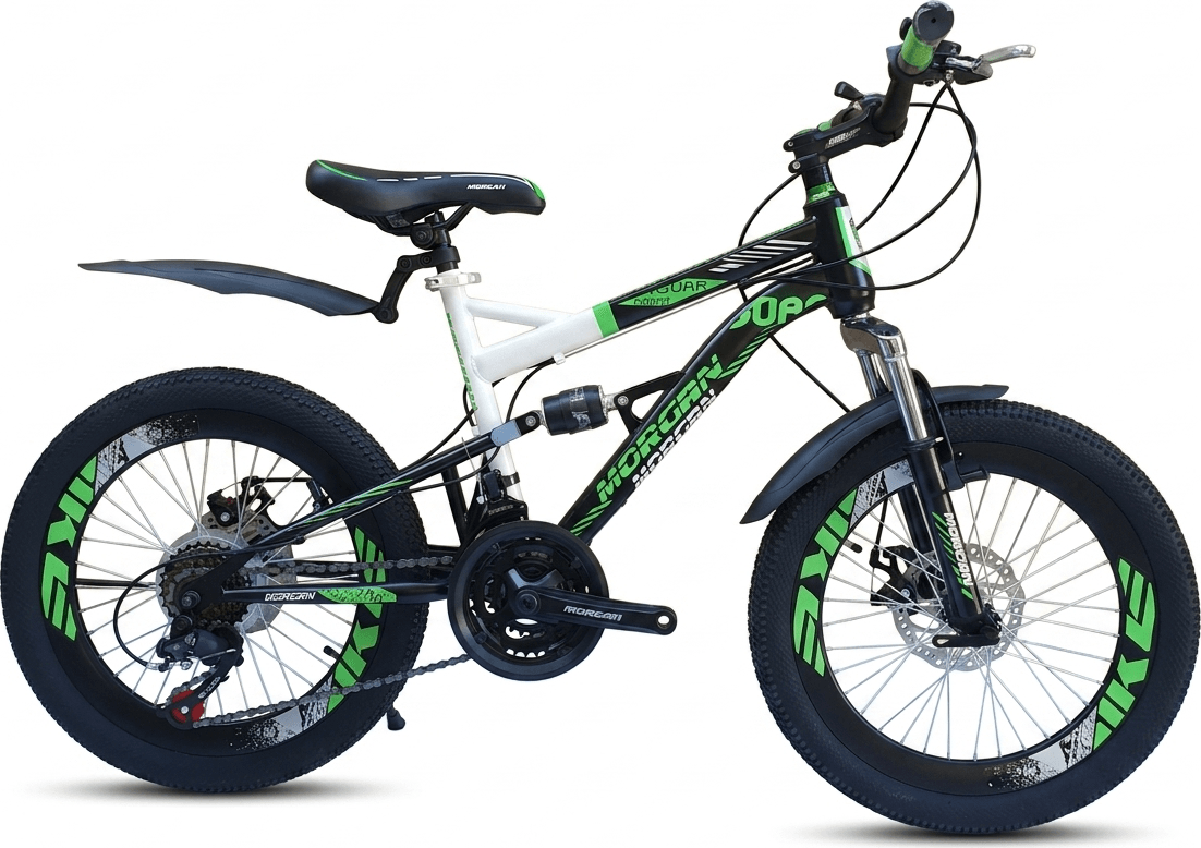 MORGAN AGUAR 20  negru/verde - Biciclete > Roti 20 - 6/8 ani