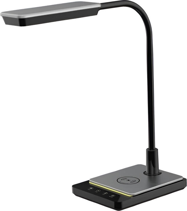 Maxcom Led Lamp ML3100 with 10W Inductive Charger Black