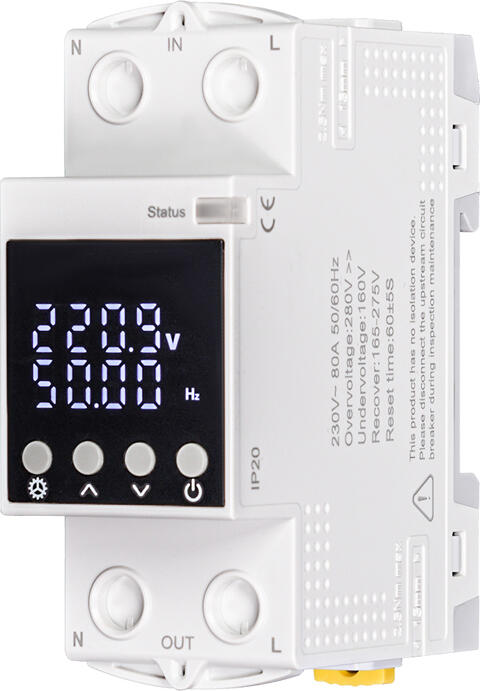 Moes Wi-Fi Circuit Breaker with Display 1P 80A with Energy Monitoring( OCP / OVP / UVP)