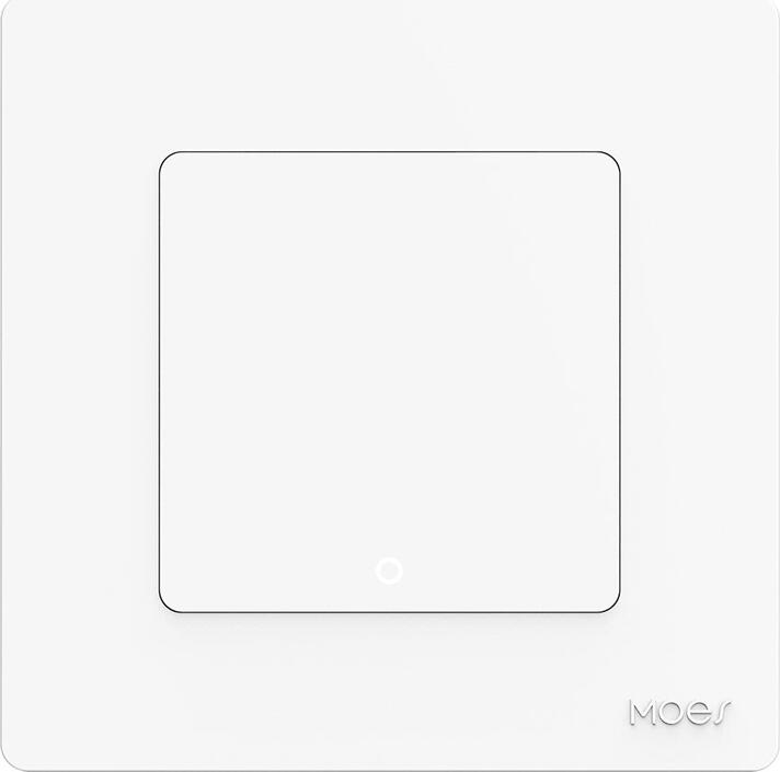 Moes Zigbee Star Ring Smart Push Button Swicth 1 Gang CR2032, White